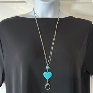 Heart-Shaped Badge or Key Pendant